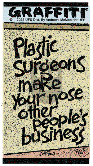 Graffiti on Saturday July 12, 2025 Comic Strip