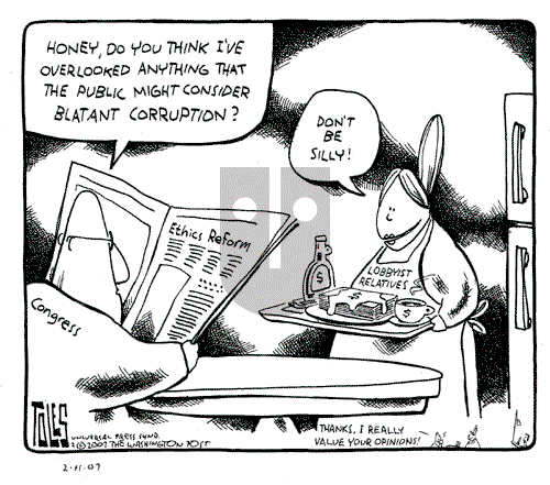 Tom Toles - Sunday February 11, 2007 Comic Strip