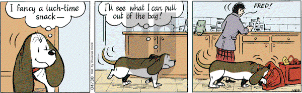 Fred Basset on Monday April 30, 2012 Comic Strip