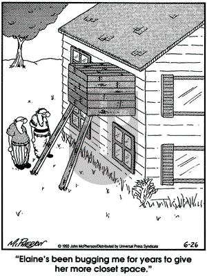 Close to Home on Saturday June 26, 1993 Comic Strip