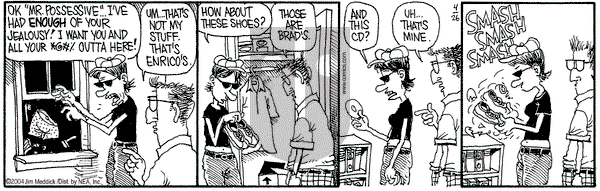 Monty on Monday April 26, 2004 Comic Strip