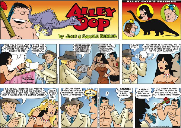 Alley Oop on Sunday November 2, 2014 Comic Strip