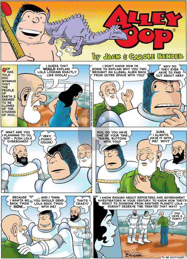 Alley Oop on Sunday December 4, 2011 Comic Strip
