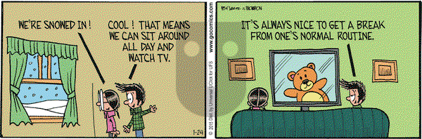 Grand Avenue on Saturday January 24, 2015 Comic Strip