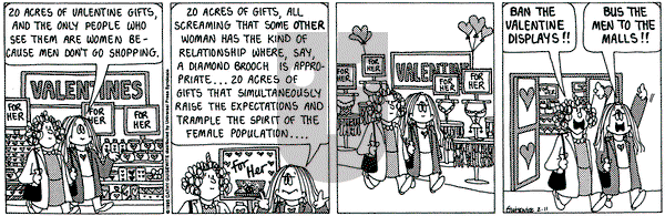 Cathy Classics on Saturday February 11, 1995 Comic Strip