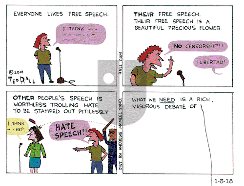 Ted Rall on Wednesday January 3, 2018 Comic Strip
