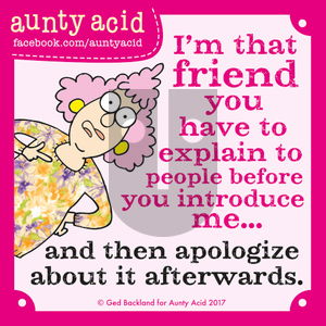Aunty Acid on Friday November 3, 2017 Comic Strip