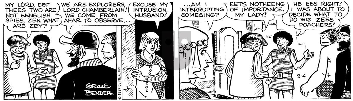 Alley Oop - Thursday September 4, 1997 Comic Strip