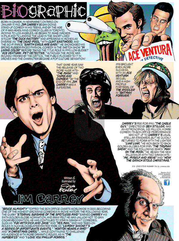 Biographic on Sunday March 21, 2010 Comic Strip