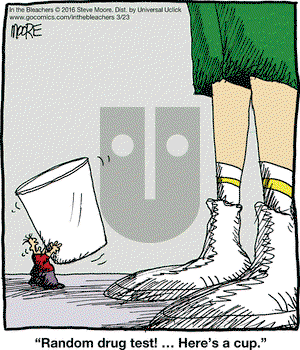 In the Bleachers on Wednesday March 23, 2016 Comic Strip