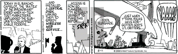 Over the Hedge - Thursday August 17, 2000 Comic Strip