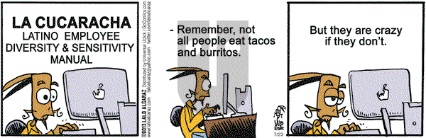 La Cucaracha on Tuesday July 23, 2013 Comic Strip