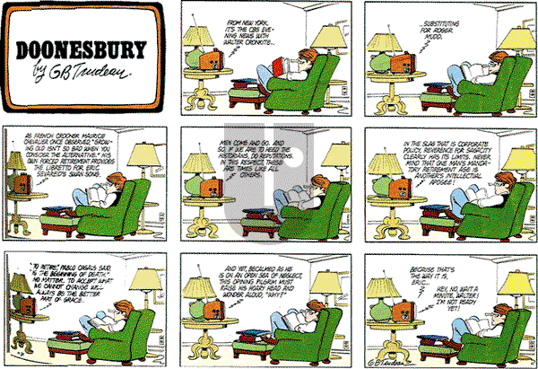 Doonesbury on Sunday November 27, 1977 Comic Strip