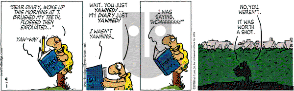 Over the Hedge on Monday April 1, 2013 Comic Strip