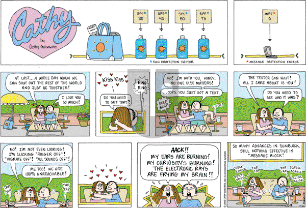 Cathy Classics - Sunday July 12, 2009 Comic Strip