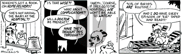 Over the Hedge on Thursday October 17, 1996 Comic Strip