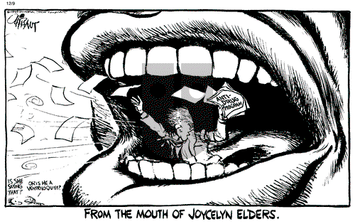 Pat Oliphant on Thursday December 9, 1993 Comic Strip