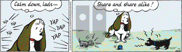Fred Basset on Friday February 9, 2018 Comic Strip