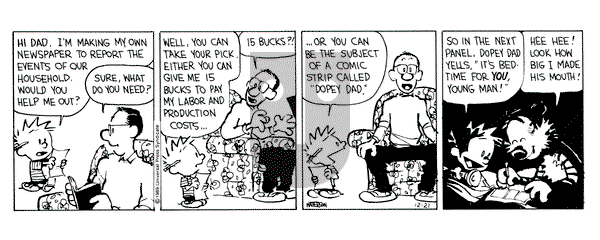 Calvin and Hobbes on Thursday December 21, 1989 Comic Strip
