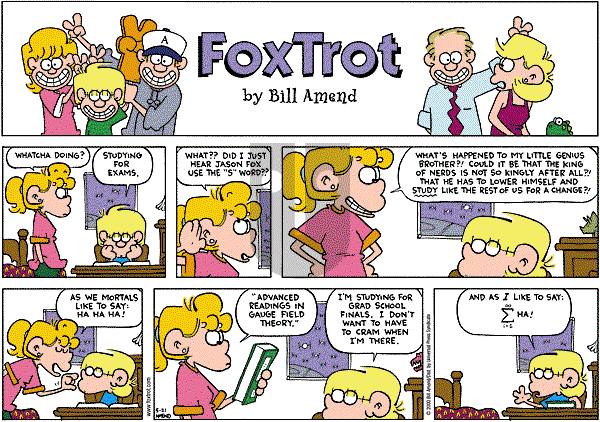 FoxTrot on Sunday May 21, 2000 Comic Strip