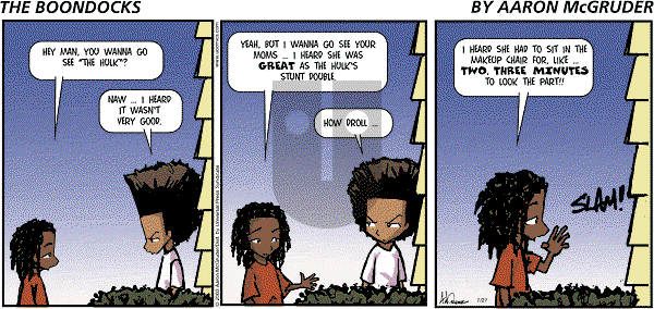 The Boondocks on Sunday February 27, 2011 Comic Strip