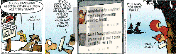 Over the Hedge on Monday December 26, 2016 Comic Strip