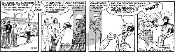 Alley Oop on Wednesday August 26, 1970 Comic Strip