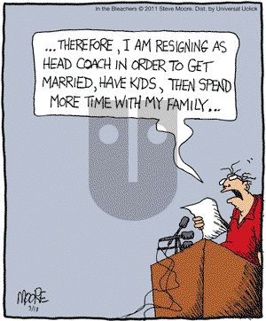 In the Bleachers on Friday March 18, 2011 Comic Strip