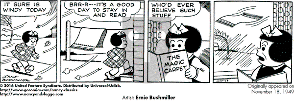 Nancy Classics on Friday November 18, 2016 Comic Strip