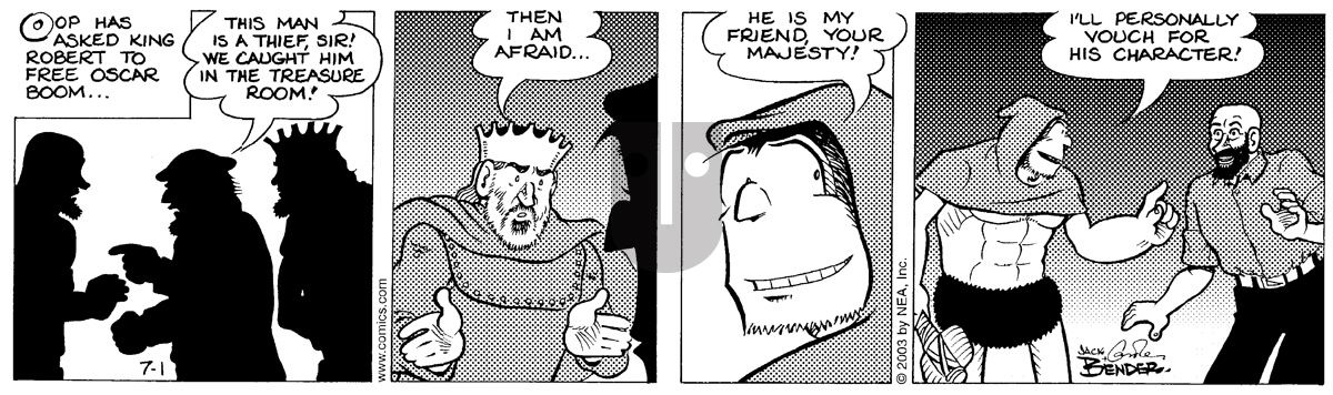 Alley Oop - Tuesday July 1, 2003 Comic Strip