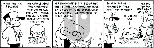FoxTrot on Monday August 30, 1999 Comic Strip