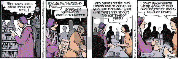 For Better or For Worse - Wednesday November 29, 2023 Comic Strip
