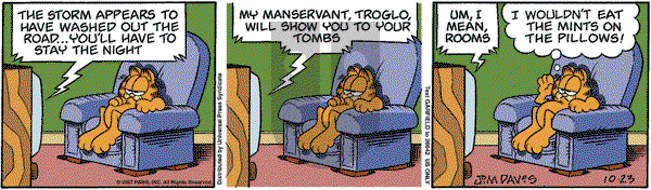 Garfield on Sunday November 18, 2007 Comic Strip