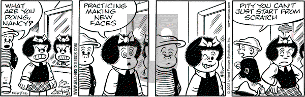 Nancy on Thursday February 7, 2002 Comic Strip