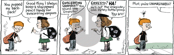 Cul de Sac on Friday October 3, 2014 Comic Strip