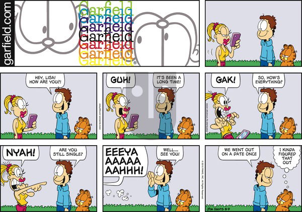 Garfield on Sunday August 9, 2015 Comic Strip