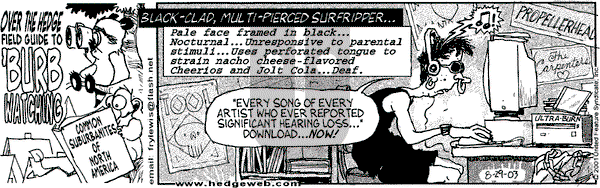 Over the Hedge on Friday August 29, 2003 Comic Strip