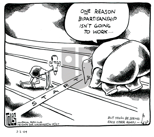Tom Toles on Monday March 2, 2009 Comic Strip