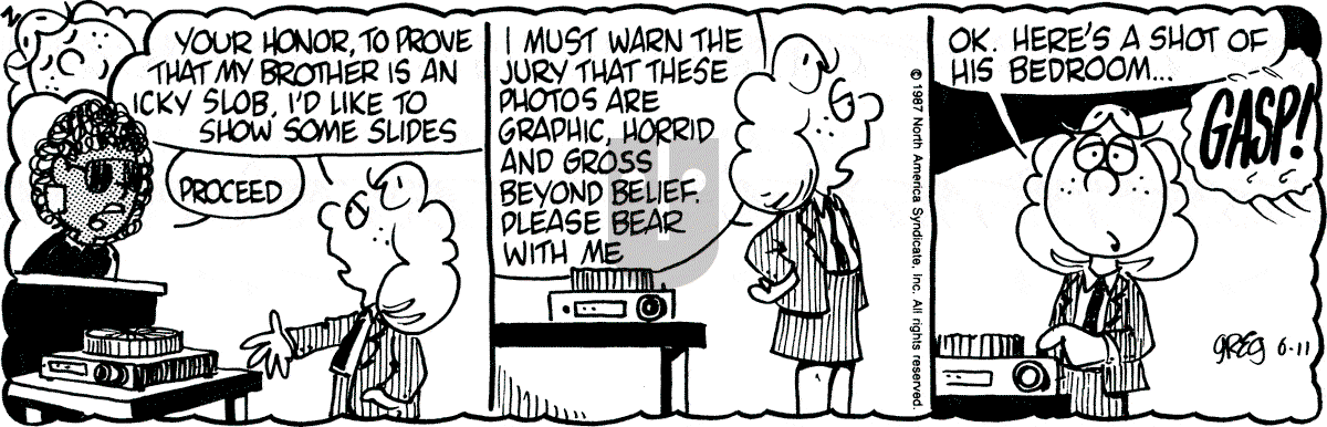 Luann - Thursday June 11, 1987 Comic Strip