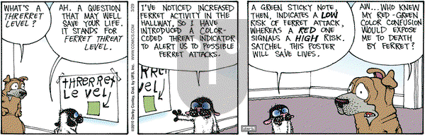 Get Fuzzy on Monday March 29, 2010 Comic Strip