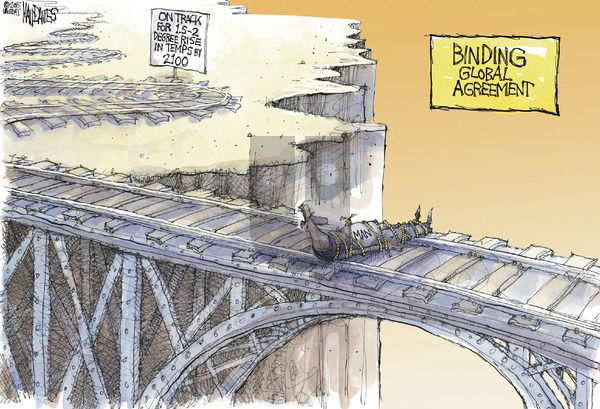 Matt Davies on Sunday December 13, 2015 Comic Strip
