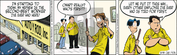 Baldo on Thursday September 15, 2016 Comic Strip