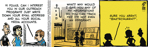 La Cucaracha on Tuesday November 7, 2017 Comic Strip