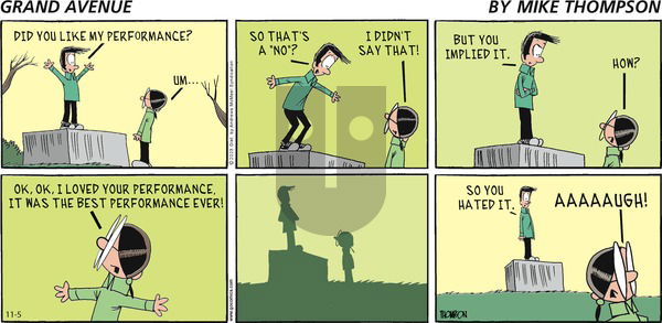 Grand Avenue on Sunday November 5, 2023 Comic Strip