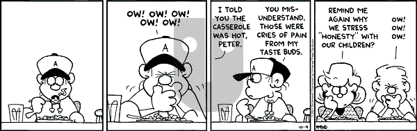 FoxTrot on Tuesday October 9, 2001 Comic Strip