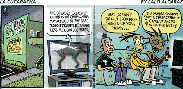 La Cucaracha on Sunday August 29, 2010 Comic Strip