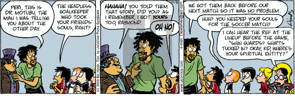 Cleats - Wednesday November 5, 2003 Comic Strip