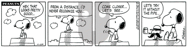 Peanuts on Wednesday November 24, 1976 Comic Strip