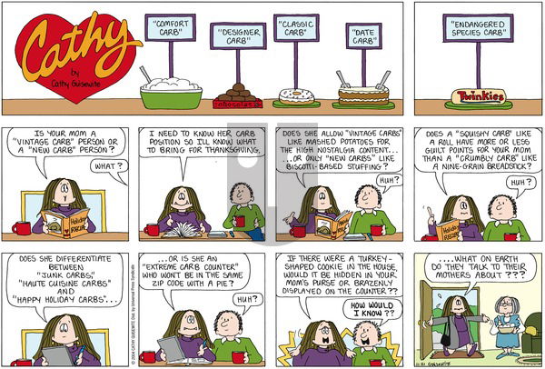 Cathy Classics on Sunday November 21, 2004 Comic Strip