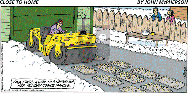 Close to Home on Sunday December 18, 2005 Comic Strip